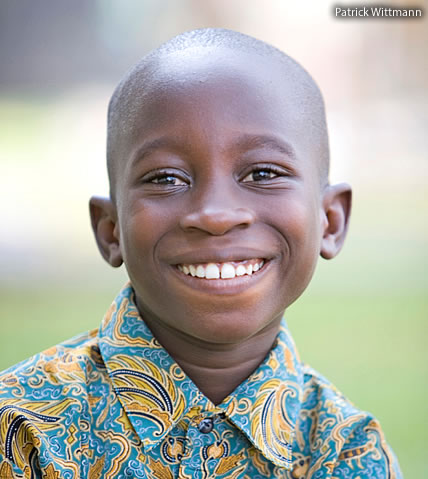 Jude, garçon de 14 ans du village SOS d’Isolo (Lagos), au Nigeria