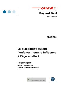 Couverture rapport ONED placement durant lenfance quelle influence a lage adulte 2008
